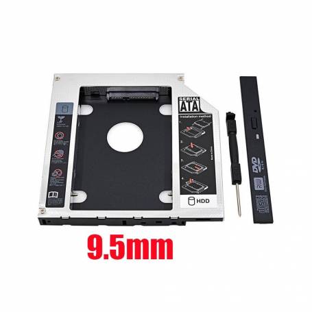 Adaptar para discos SATA 2.5" para Notebook 9.5mm CADDY