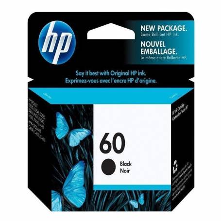Cartucho   HP 60 original de tinta negra