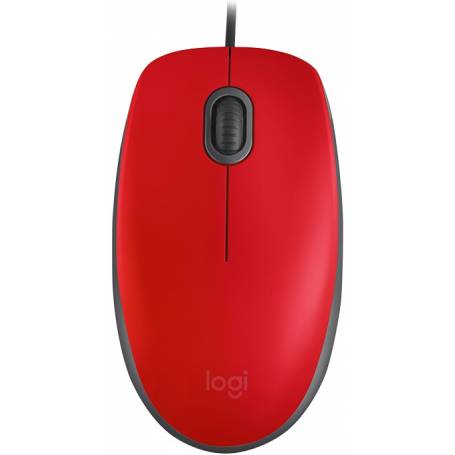 Mouse Óptico Logitech M110 SILENT USB Red *OFERTA*