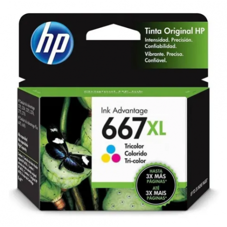 HP 667 XL Original Ink Cartridge Tri-Color (3YM80AL) *Oferta