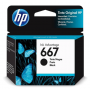 HP 667 Original Ink Cartridge Negro (3YM79AL)