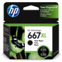 HP 667 XL Original Ink Cartridge Negro (3YM81AL) * Oferta