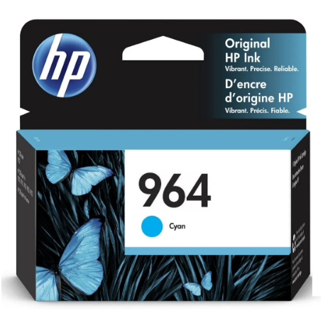 HP 964 Original Ink Cartridge Cyan (3JA50AL) HP | AxA