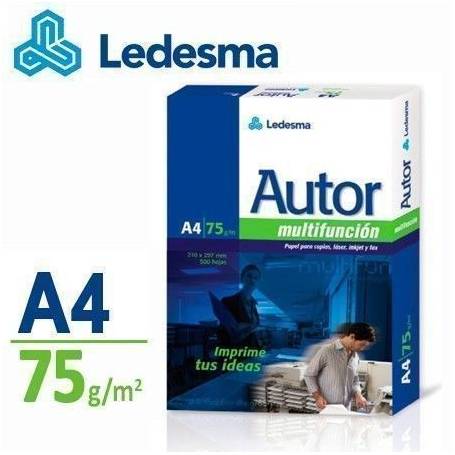 Resma Ledesma Autor A4 Multifuncion de 75 grs