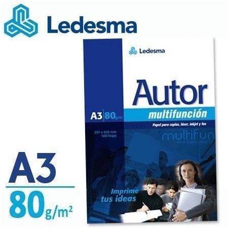 Resma Ledesma Autor A3 Multifuncion de 80 grs