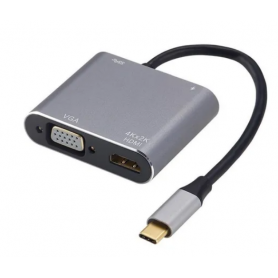 Adaptador de USB "Type C" a VGA / HDMI / USB-C / USB 3.0