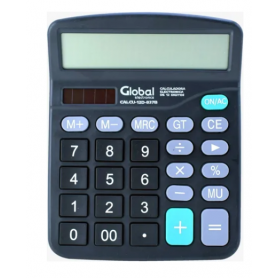 Calculadora Global 12 dígitos plástica CALCU-12D-837B (no