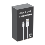 Cable USB A-M a lightning -M (Iphone 5/12) en Caja (alta