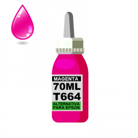Tinta magenta p / EPSON 70 ml alternativa linea *T664*