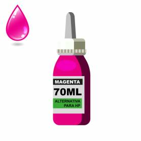 Tinta magenta compatible para HP,  70 ml alternativa
