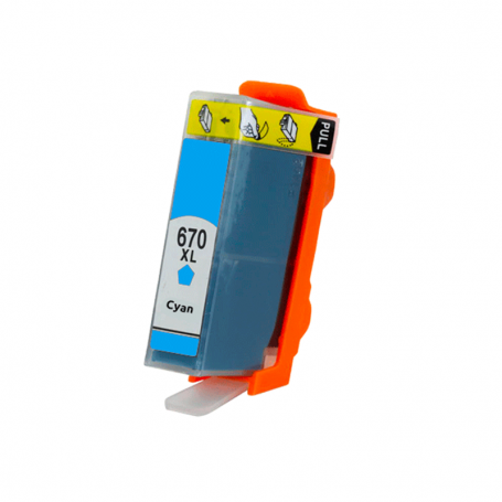 Alternativo 670 XL Cyan compatible para HP