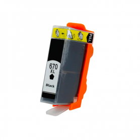 Alternativo 670 XL Negro compatible para HP