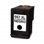 Alternativo 667 XL Negro compatible para HP