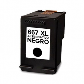 Alternativo 667 XL Negro compatible para HP