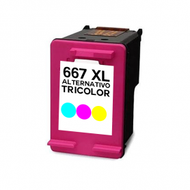 Alternativo 667 XL Color compatible para HP
