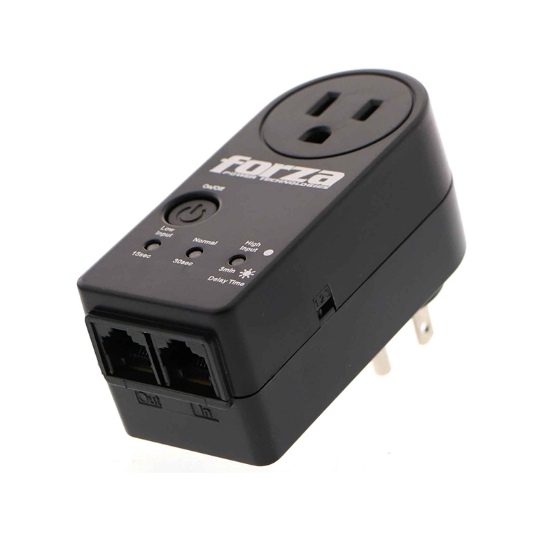 PROTECTOR DE VOLTAJE FVP-1202N-A ZION NEGRO FORZA 900 JOULES