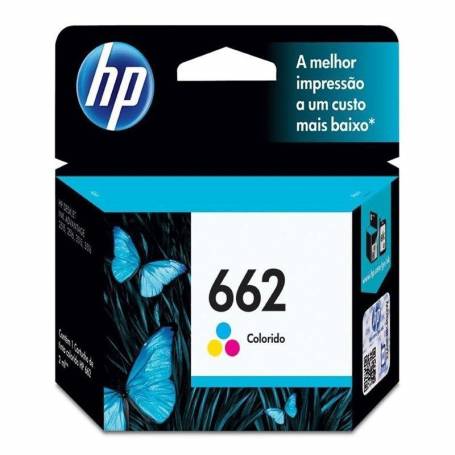 Cartucho HP 662 original de tinta tricolor