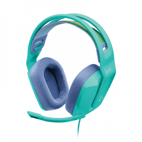 Auriculares Gamer Logitech G335 Mint, Jack 3.5 mm (PC,Ps4