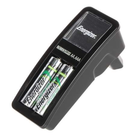 Cargador Energizer Mini AA y AAA + 2 X Pilas Recargables AA