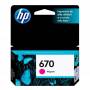 Cartucho  HP 670  original de tinta magenta