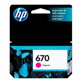 Cartucho  HP 670  original de tinta magenta