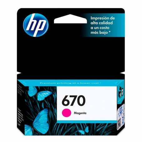 Cartucho  HP 670  original de tinta magenta