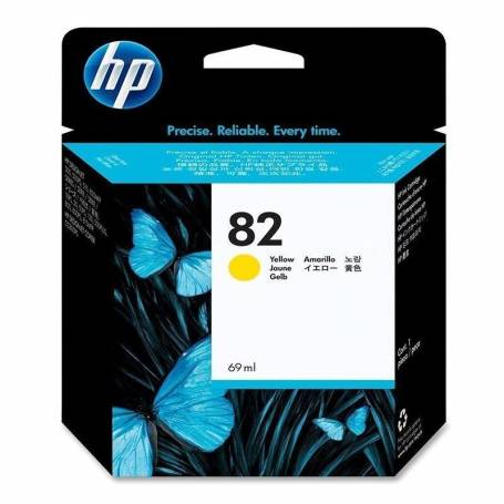 Cartucho   HP 82 original de tinta amarillo