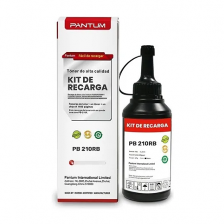 Kit Recarga Toner Original Pantum PB-210RB (Linea NEGRA)