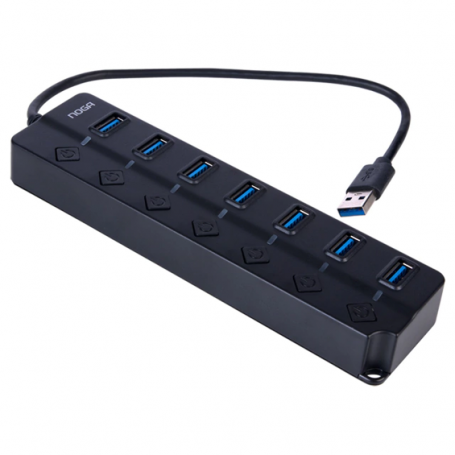 HUB USB 7 PTS 3.0 alta velocidad (5Gbps) - Noga NGH-46