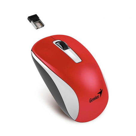 Mouse Genius NX-7010 Rojo Inalámbrico 2.4Ghz (Blister)