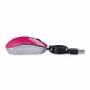 Mini Mouse Retráctil Verbatim Óptico Usb Notebook Rosa