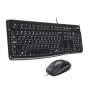 Teclado + Mouse Logitech alámbrico MK120 USB