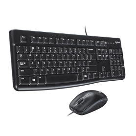 Teclado + Mouse Logitech alámbrico MK120 USB