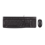 Teclado + Mouse Logitech alámbrico MK120 USB