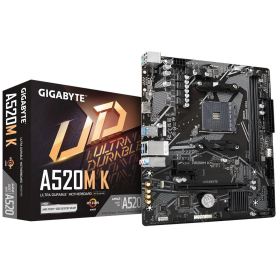 Motherboard Gigabyte A520M K V2 AM4, M.2, PCIe 3.0, AMD Ryzen 5000 Series