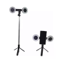 Trípode con 2 aros de luz GTC Negro - TBL-003N GTC | AxA