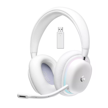 Auriculares Gamer Logitech G735 Inalámbrico con Micrófono - White