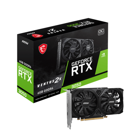 Placa de Video MSI GeForce RTX 3050 VENTUS 2X 6G OC 6GB GDDR6