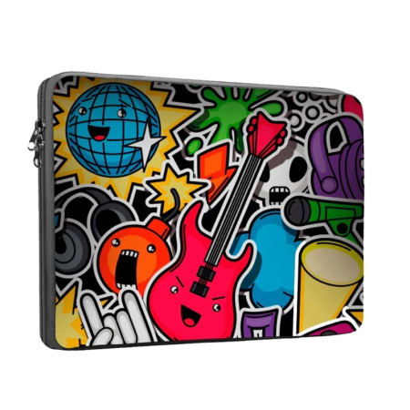 Funda p/notebook *Diseño* de Neoprene  CdTek 15,6" Guitarra