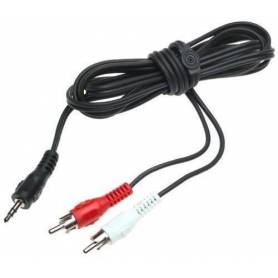 Cable de mini plug stereo a 2 RCA 7 mts
