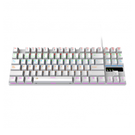 Teclado Mecánico SKILL 80% Gamer NETMAK - WITHE