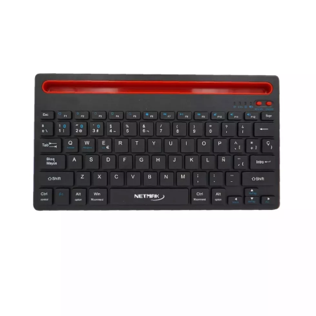 Teclado Bluetooth 5.0 NETMAK Recargable Negro (NM-KB650-BK)