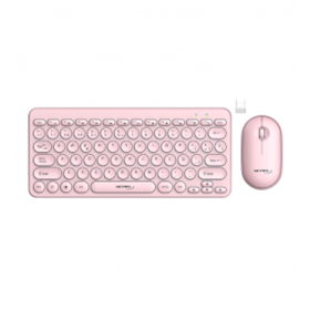 Teclado + Mouse Inalámbrico NETMAK - NM-KB850 - Rosa Netmak
