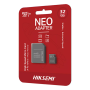 Tarjeta MicroSD HIKSEMI 32GB Clase 10 NEO ADAPTER (Con Adaptador SD)