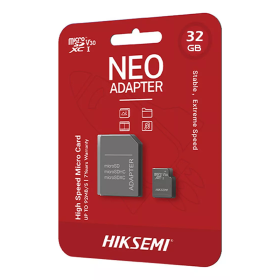 Tarjeta MicroSD HIKSEMI 32GB Clase 10 NEO ADAPTER (Con Adaptador SD)