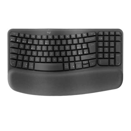 Teclado Logitech WAVE - Ergonómico, inalámbrico (black)