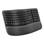 Teclado Logitech WAVE - Ergonómico, inalámbrico (black)