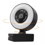 Webcam USB Con Aro de luz + Mic.- INT-CO - Full HD 1080P