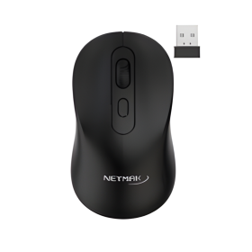 Mouse inalámbrico - Batería Recargable NM-M640 - Negro NETMAK