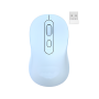 Mouse inalámbrico - Batería Recargable NM-M640 - Celeste NETMAK
